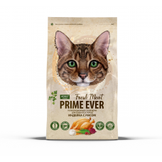 Prime Ever Fresh Meat Adult Cat Индейка с рисом полнорационный сухой корм для кошек всех пород (в ассортименте)