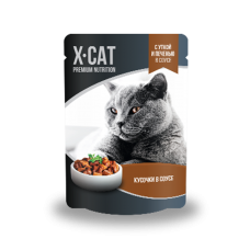 X-Cat с уткой и печенью в соусе 85 гр 