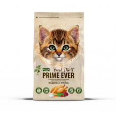 Prime Ever Fresh Meat Kitten Индейка с рисом полнорационный сухой корм для котят всех пород (в ассортименте)