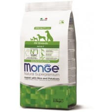 Monge Dog Monoprotein корм для собак всех пород кролик с рисом и картофелем (В АССОРТИМЕНТЕ)