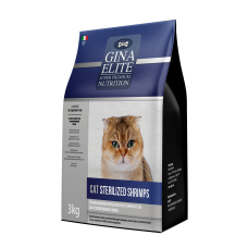Gina Elite Cat Sterilized Shrimps сухой корм  для стерилизованных кошек, креветка (Италия)
