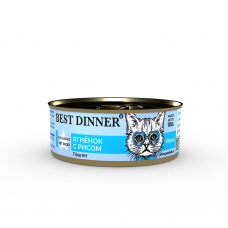  Best Dinner Exclusive Vet Profi Renal Ягненок с рисом 100г Консервированный корм для кошек и котят с 6 месяцев с заболеваниями почек