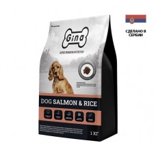 GINA DOG Salmon & Rice Комплексный сбалансированный корм супер премиум класса для взрослых собак (В АССОРТИМЕНТЕ)