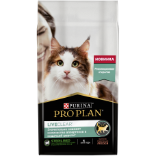 Pro Plan LiveClear Сухой корм  для стерилизованных кошек, снижает количество аллергенов в шерсти, с лососем 1,4кг
