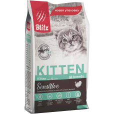 Blitz сухой корм для Котят, беременных и кормящих кошек (в ассортименте)