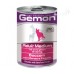 Gemon консервы для собак средних пород кусочки говядины с печенью 415г