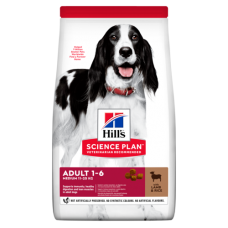 Hill's Science Plan для взрослых собак средних пород с ягненком и рисом 12кг