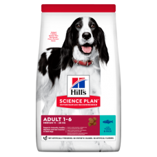 Hill's Science Plan для взрослых собак средних пород с тунцом и рисом 12кг