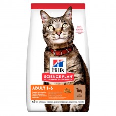Hill's Science Plan Сухой корм  для взрослых кошек с ягненком (в ассортименте)