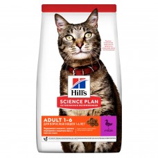 Hill's Science Plan Сухой корм для взрослых кошек с уткой (в ассортименте)