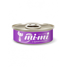 Mi-Mi С креветками консервированный корм для кошек 80гр