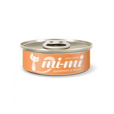 Mi-Mi С мясом цыплёнка консервированный корм для кошек 80гр