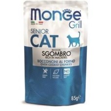 Monge Cat паучи для пожилых кошек эквадорская макрель 85г