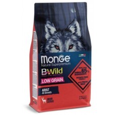 Monge Dog BWild LOW GRAIN низкозерновой корм из мяса оленя для взрослых собак всех пород(В АССОРТИМЕНТЕ)