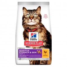 HILL'S SCIENCE PLAN Sensitive Stomach & Skin для кошек с курицей
