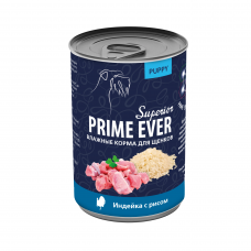 Prime Ever Superior индейка с рисом влажный корм для щенков жестяная банка 0,4 кг