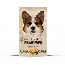 Prime Ever Fresh Meat Adult Dog Medium&Maxi Индейка с рисом полнорационный сухой корм для взрослых собак средних и крупных пород (В АССОРТИМЕНТЕ)
