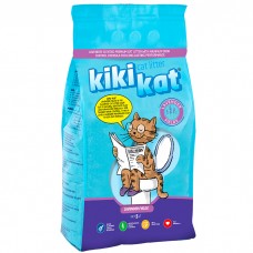 Бентонитовый наполнитель для кошачьего туалета "KikiKat" супер-белый комкующийся с ароматом "Лаванда" (В АССОРТИМЕНТЕ)